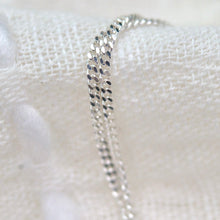 Load image into Gallery viewer, Handmade sterling silver necklace Austin Texas metalsmith fabrication celestial minimal elegant everyday witchy jewelry curb chain